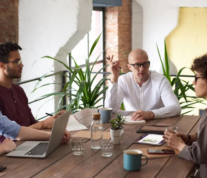 Reunião com clientes da Ápice